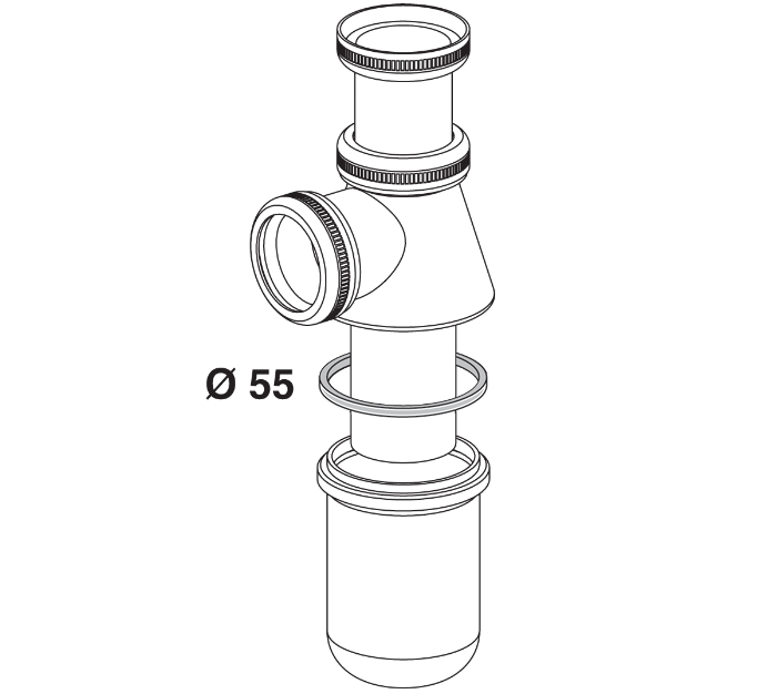Joint de culot de siphon Gripp - Diamètre extérieur 47 mm - Intérieur 41 mm  - Vendu par 3