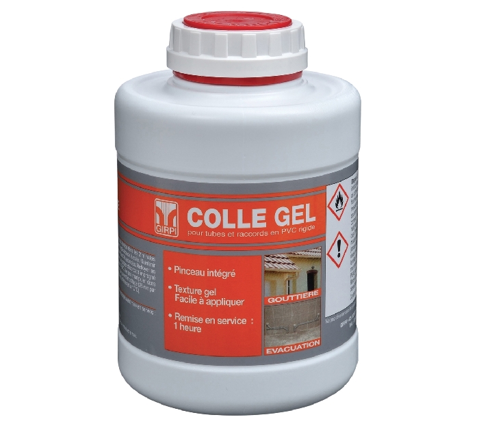 Colle pour raccord PVC pression gel 1L, séchage rapide NETAFIM, 6